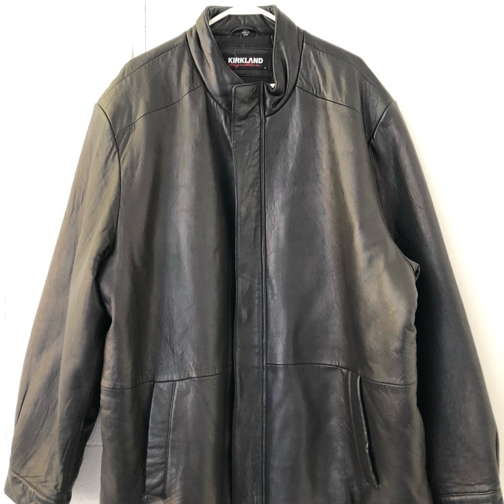 Black leather jacket, XXL